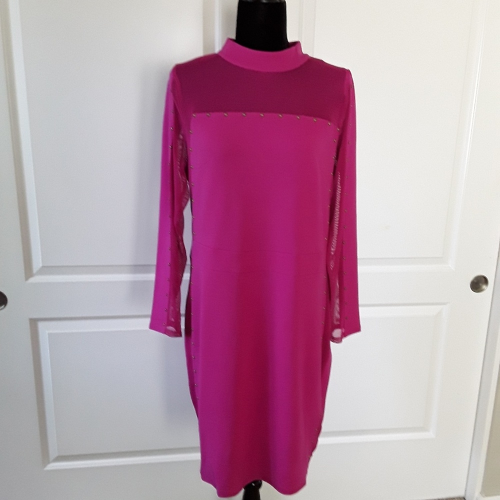2X Fuschia Pink Dress NWT